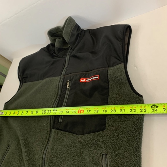 Men’s Southern Marsh FieldTec, green/black fleece zip up vest Hunting/Hiking - Picture 9 of 9